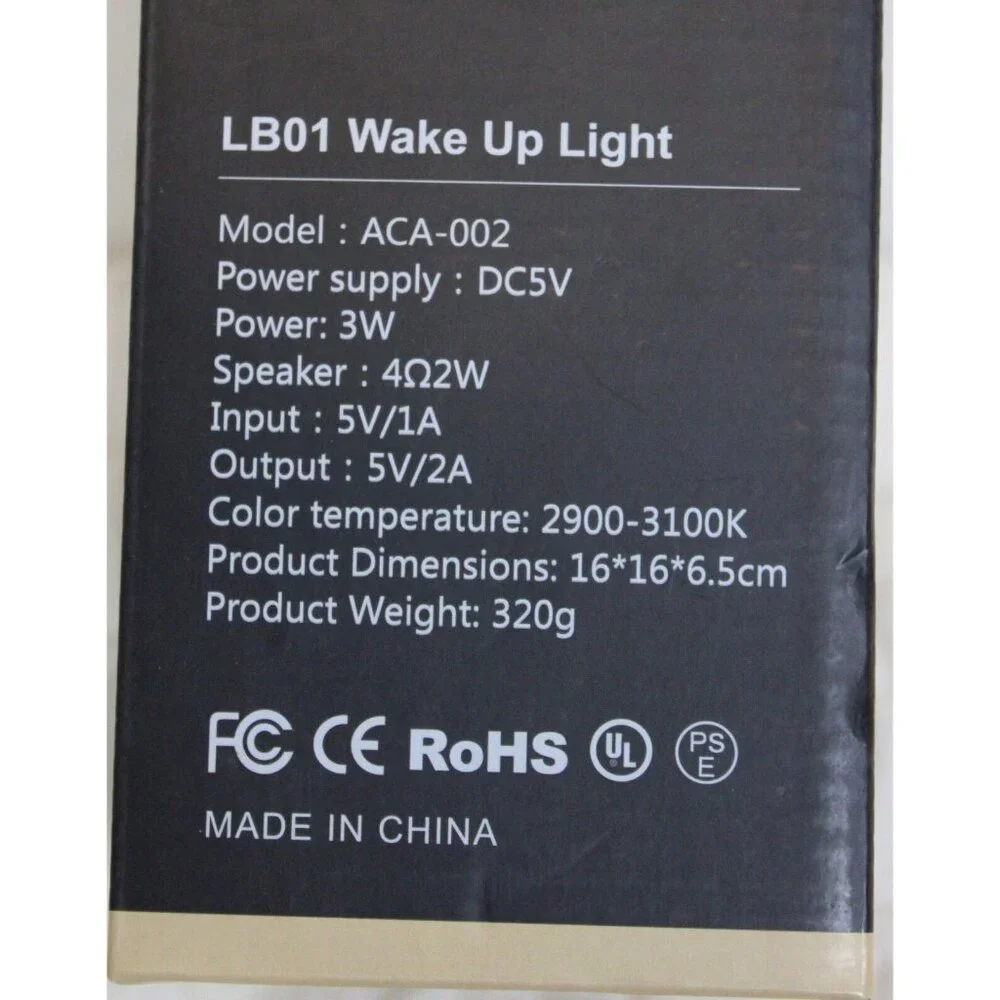 Wake up Light Alarm Clock Sunrise Sunset Sim FM Radio Nature Sounds LED Digital